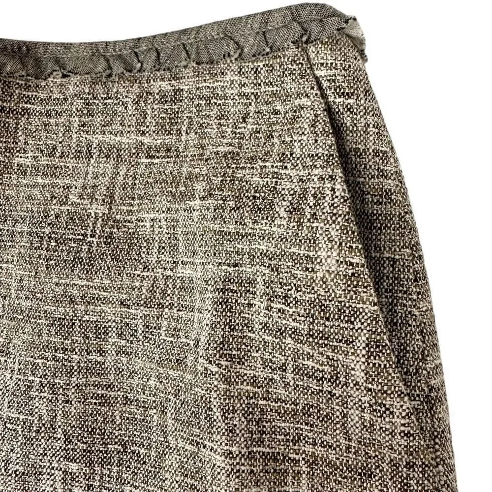 Ann Taylor Straight Italian Fabric Woven Pencil Skirt size 4P